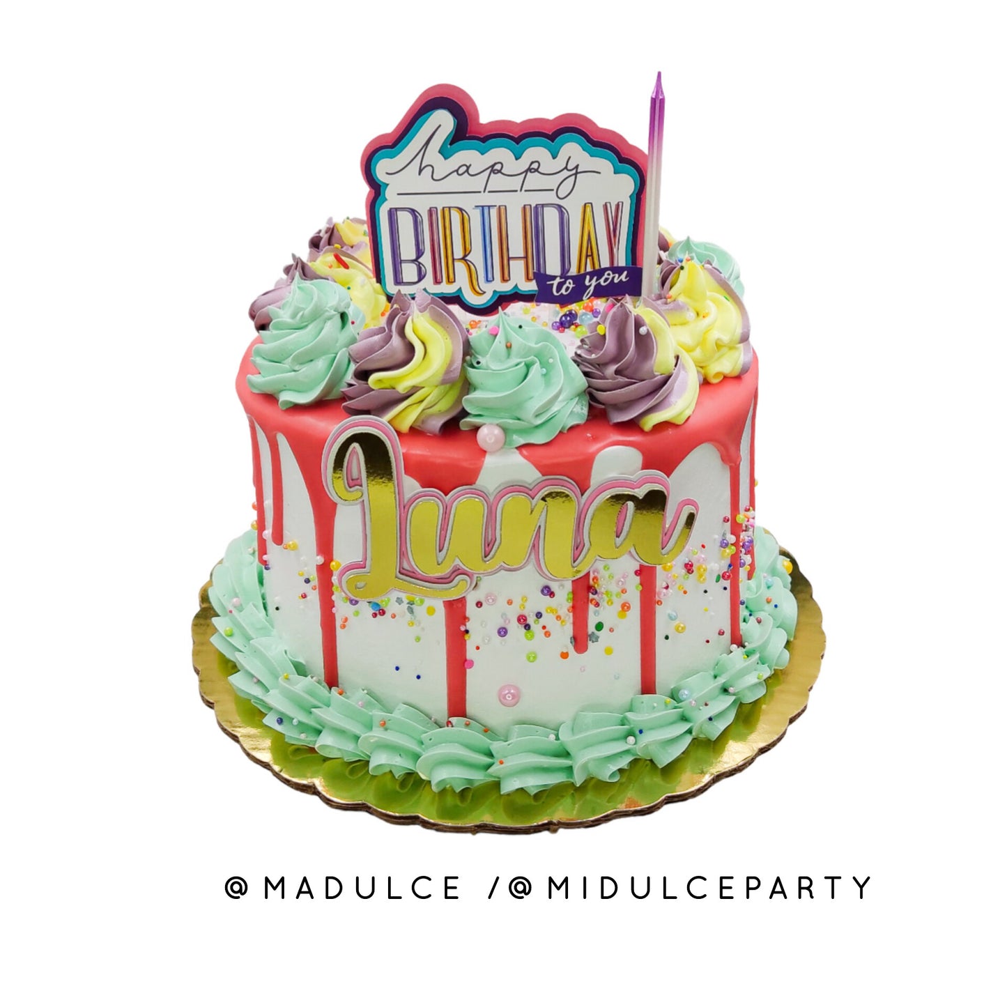 COLORES PASTELES CONFETTI CON NOMBRE