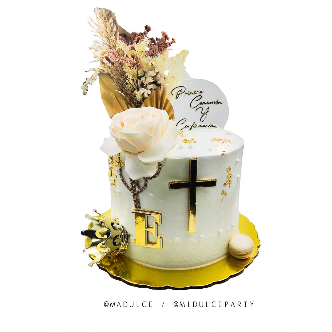 BAUTISMO FLORES DORADO