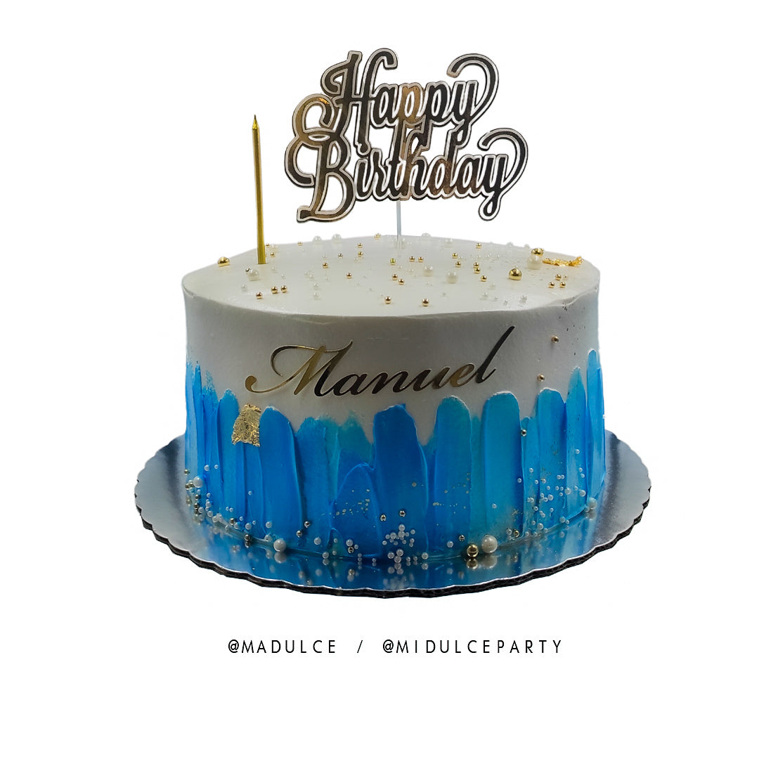 PINCELADAS AZULES HBD